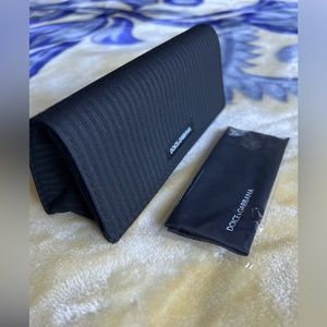 Authentic Dolce & Gabbana - Eyeglass soft case with cleaning cloth. New!